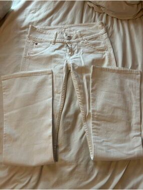 & Other Stories White Flare Wide-Leg Jeans